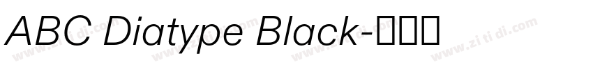 ABC Diatype Black字体转换